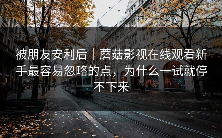 被朋友安利后｜蘑菇影视在线观看新手最容易忽略的点，为什么一试就停不下来