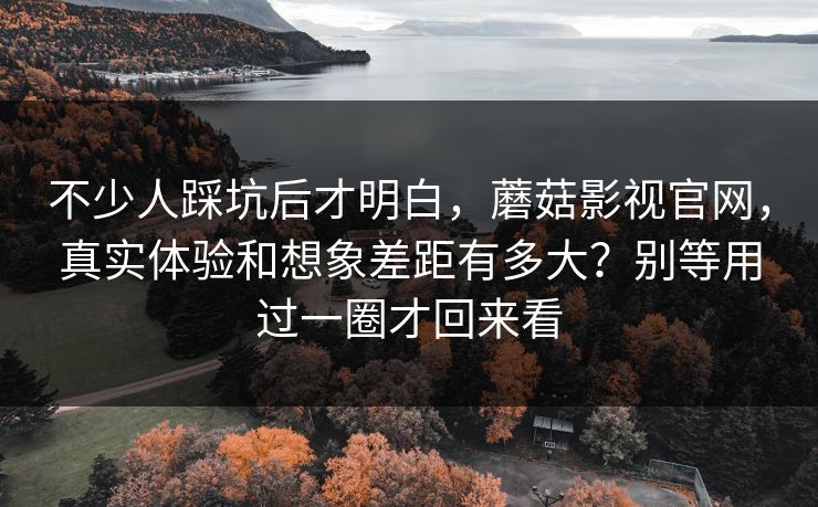 不少人踩坑后才明白，蘑菇影视官网，真实体验和想象差距有多大？别等用过一圈才回来看